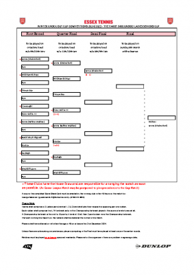 2024-25 HARRY BRICKWOOD LADIES DRAW