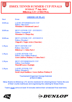 2024 SUMMER CUPS FINALS ORDER OF PLAY – copy