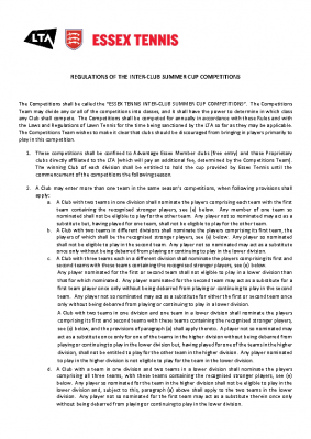 REGULATIONS_REGULATIONS FOR THE INTER CLUB SUMMER CUPS Oct 2024